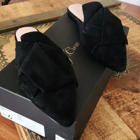 J. CREW Marina Pointed-toe Slide In Suede Size 6 - Picture 3 of 5